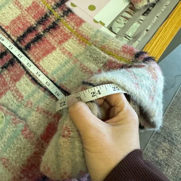 Anthropologie Maeve Aurelia Fuzzy Sweater Jacket Size S - Picture 15 of 15